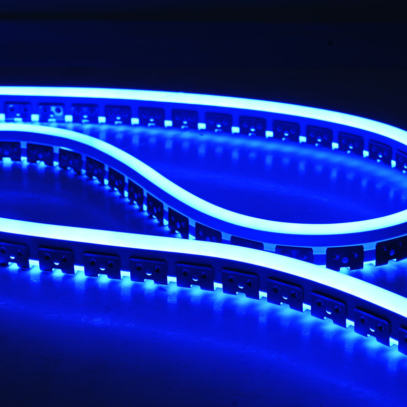 Rail de fixation en acier inoxydable Yescom 328 pi (100 m) pour éclairage DEL RGB commercial, filament 8 x 10 mm, canal néon flexible et personnalisable en métal argenté.