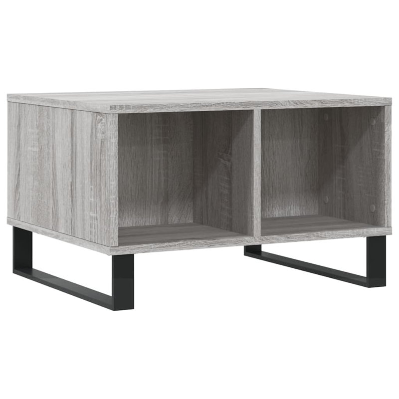 Mitra Sled Coffee Table with Storage, Grey Sonoma