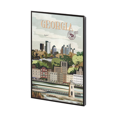 Georgia Go by Simeng a Framed Art Print Matted under Glass