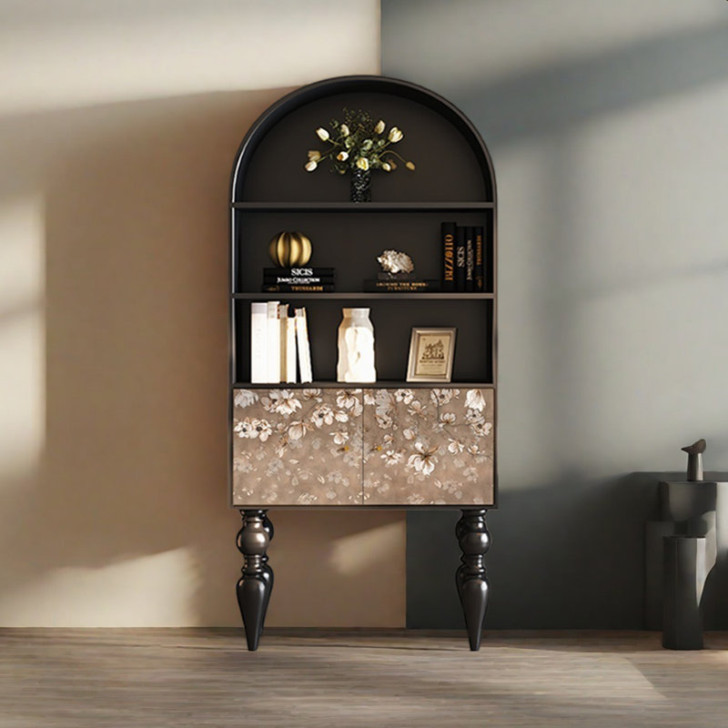 Multi-functional bookcase with flower pattern