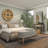 Curlie Solid Wood Wall Clock
