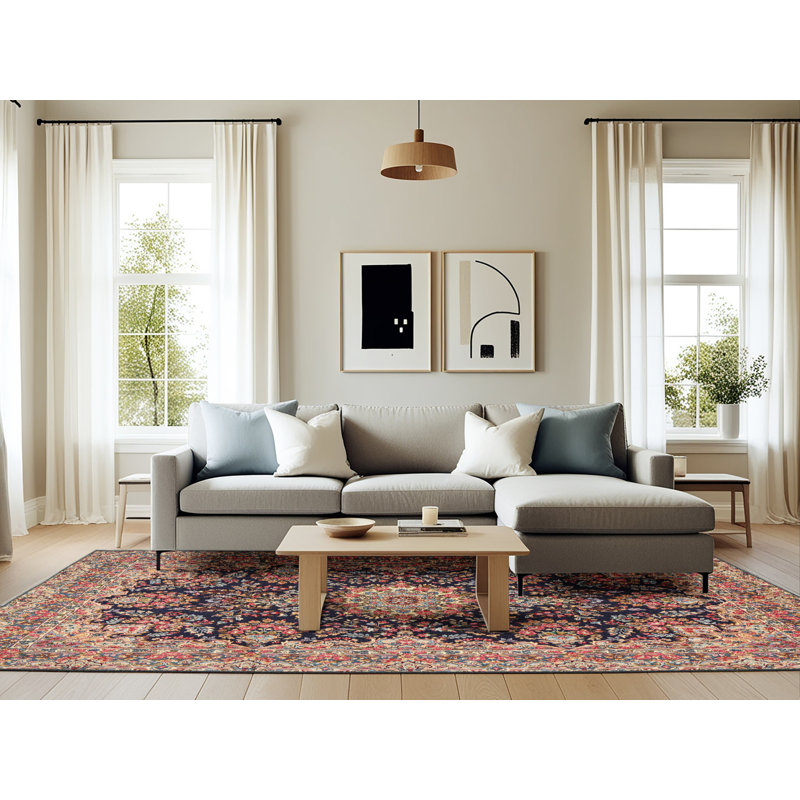 Tapis oriental beige Leja, Rectangle 6 pi x 9 pi