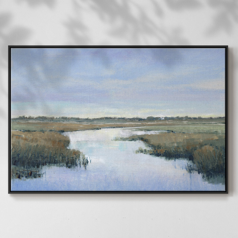 «Coastal Plains II», reproduction sur toile encadrée, H 27 po x l 41 po x P 2 po, Noir