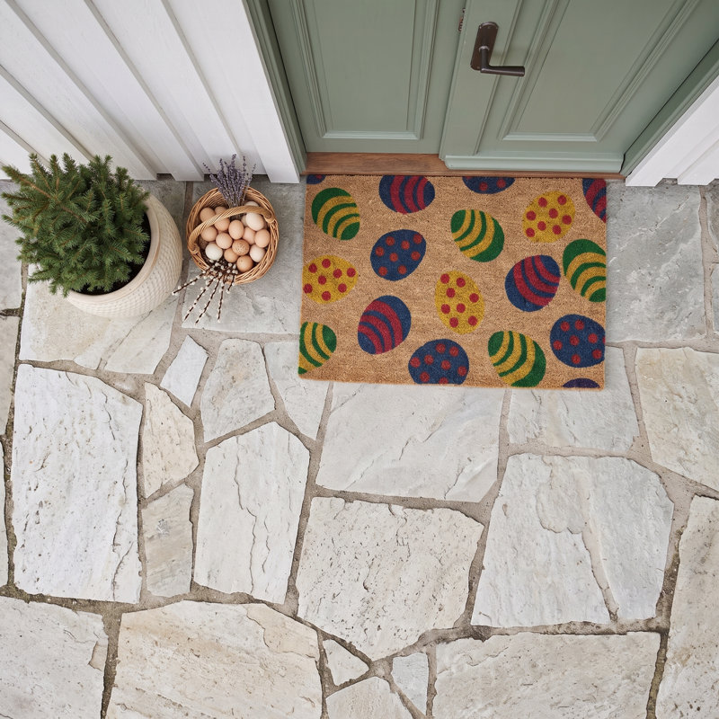 Joyful Easter Egg Hunt Coir Doormat