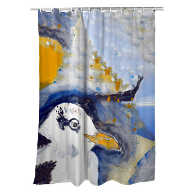 Gull Portrait Right Single Shower Curtain