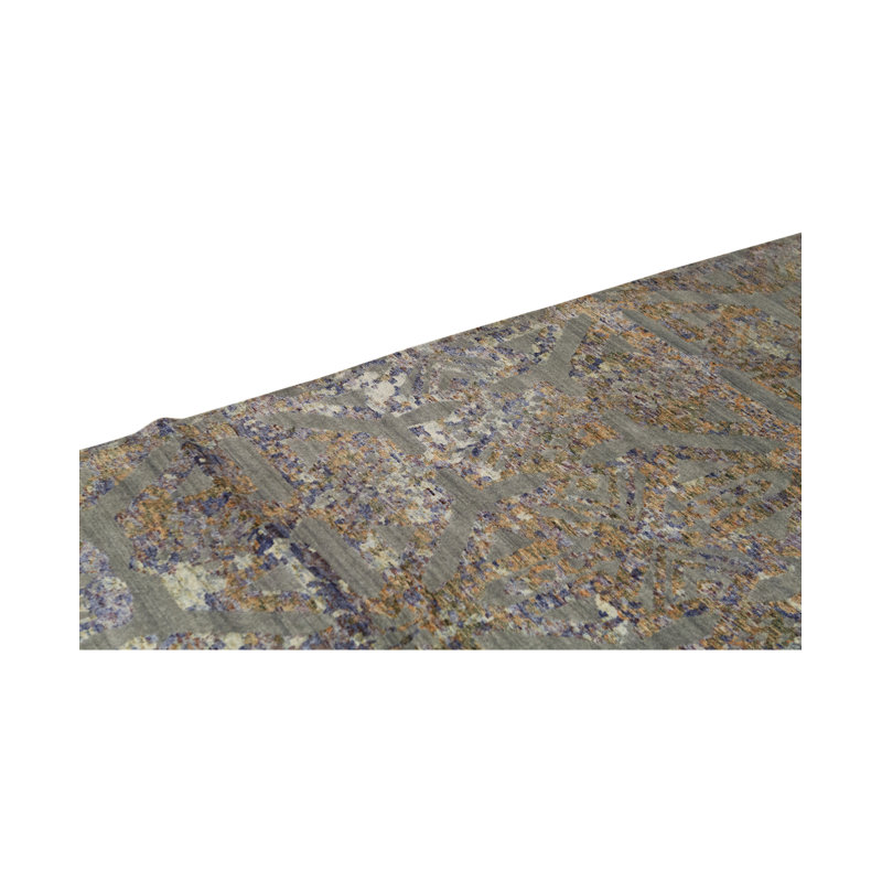 Tapis beige / jaune noué à la main Neo