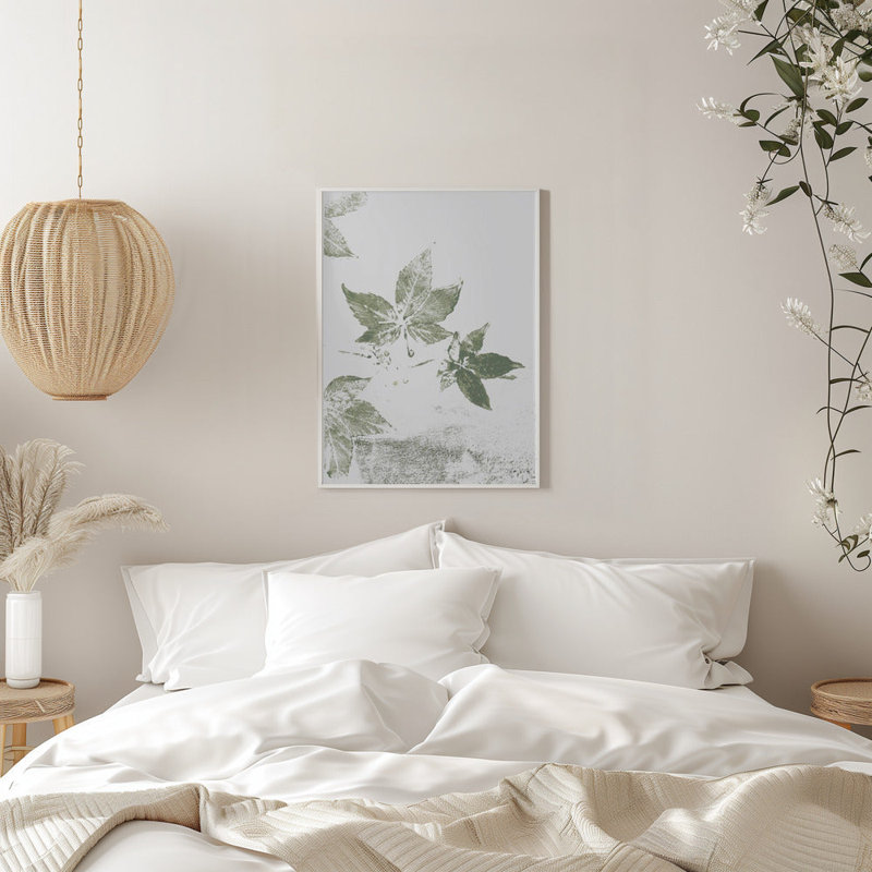 Feuilles, H 20 po x l 24 po, Blanc