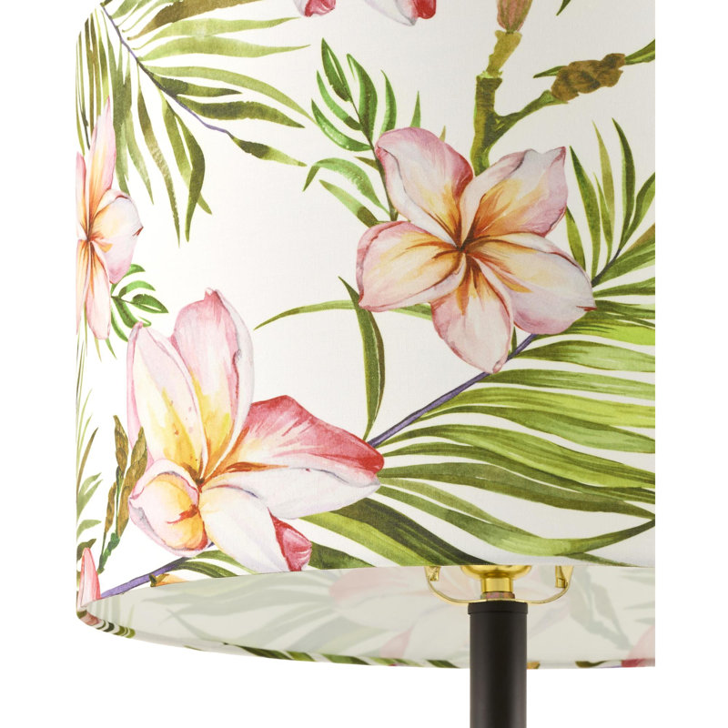 Norval Table Lamp, Green/Ivory