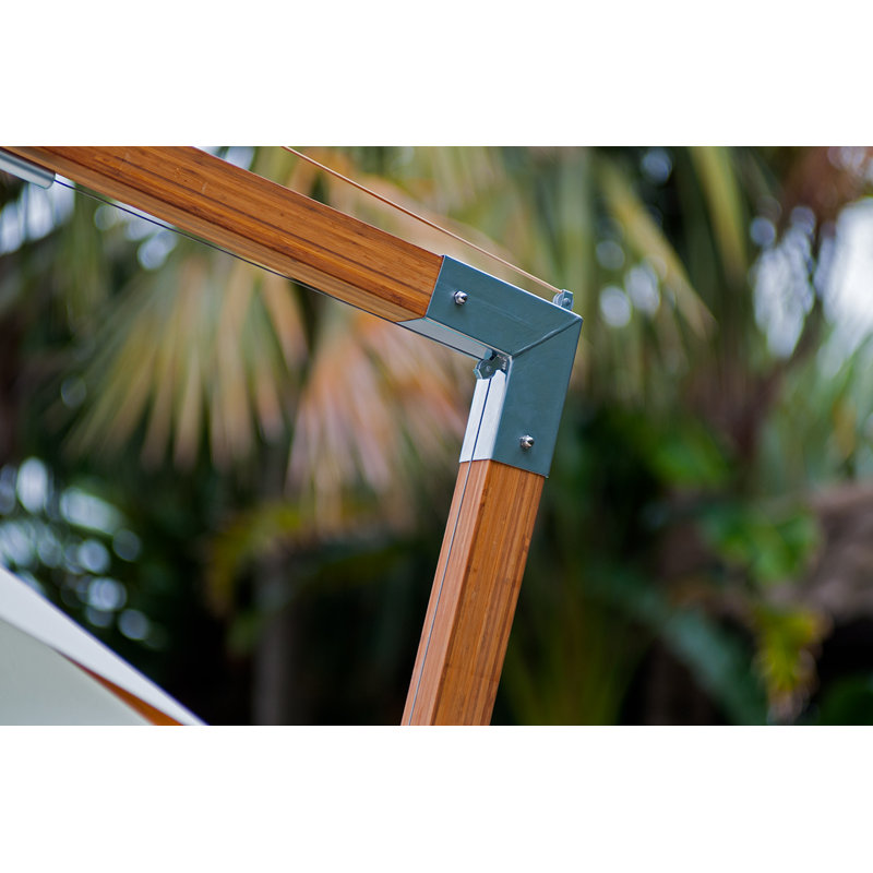 Sidewind 118'' W Cantilever Umbrella, Terracotta
