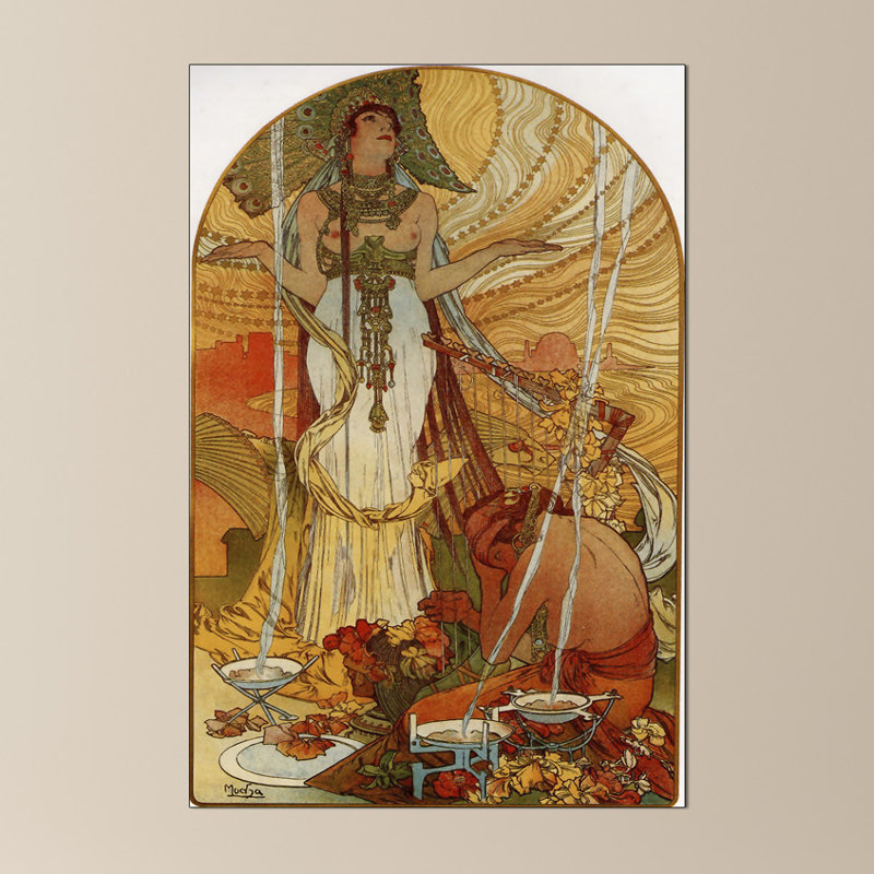 Mucha Alphonse - Wrapped Canvas Print, 135cm H x 90cm W x 1.8cm D