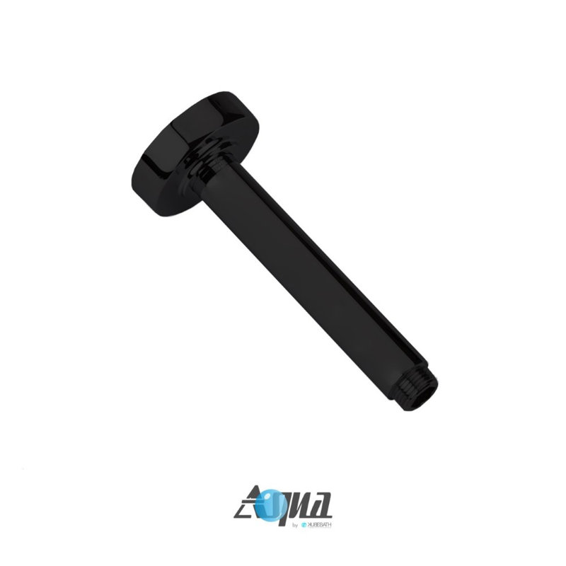 Matte Black Modern Ceiling Mounted Rain Shower Set