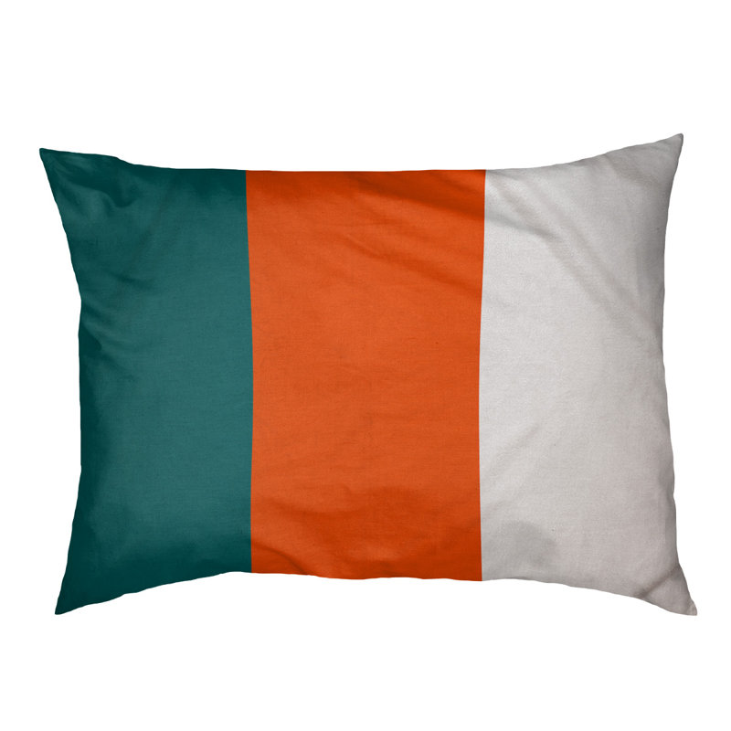Coussin Miami, Grand (l 40 po x P 30 po x H 6,5 po), Orange