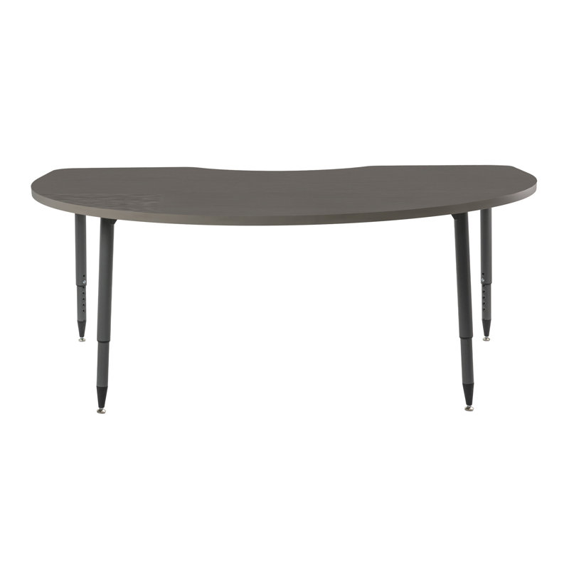 Table d'activité thermofusionnée avec pieds fuselés réglables Adapte 48 x 72, Strandz cosmique, Mer du nord