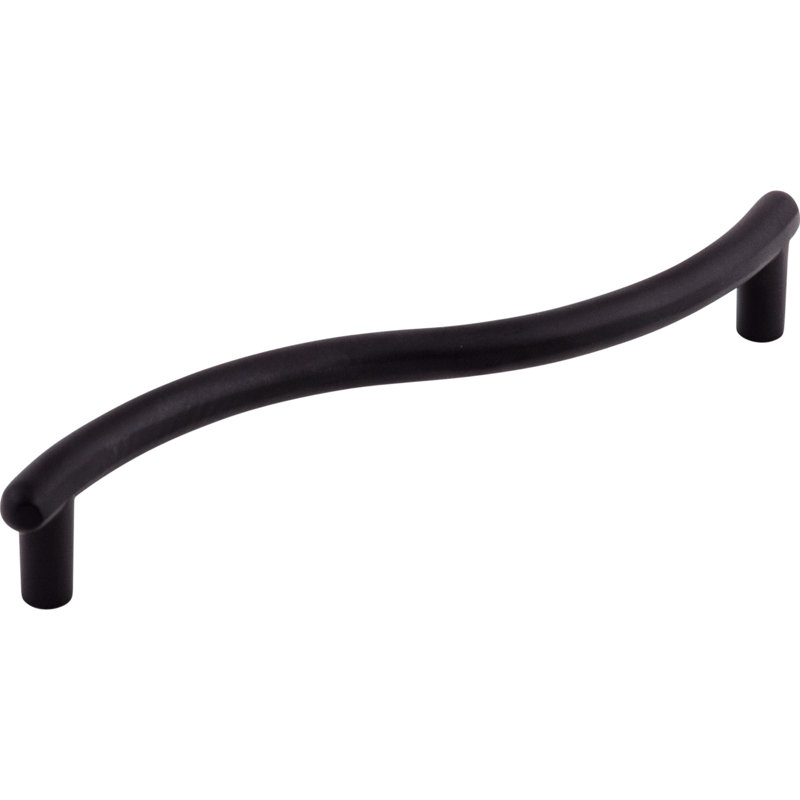 Spiral Bar Pull, Black, 5 1/16" Center to Center