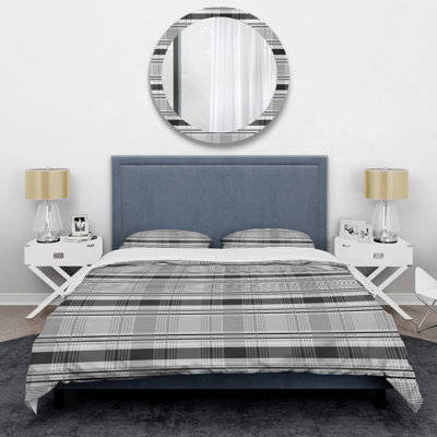 Silver Microfiber 3 Piece Duvet Cover Set