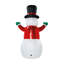 Veste gonflable 15 pi bonhomme de neige métallique