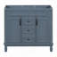 Meuble-lavabo 36 po sans lavabo supérieur, armoire seulement, armoire de rangement moderne avec 2 portes à fermeture douce et 2 tiroirs-115999354