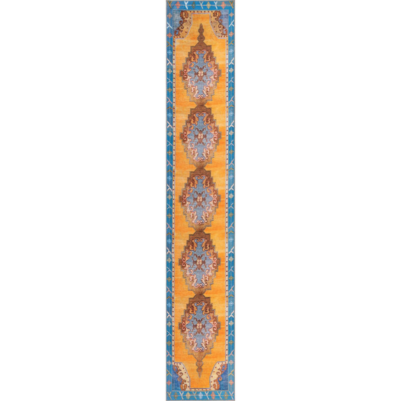 Oppie Chenille Oriental Indoor Rug, Runner 2'6" x 14'