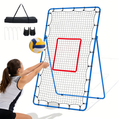 7x4 FT Volleyball Rebounder Net,Portable Volleyball Trainer