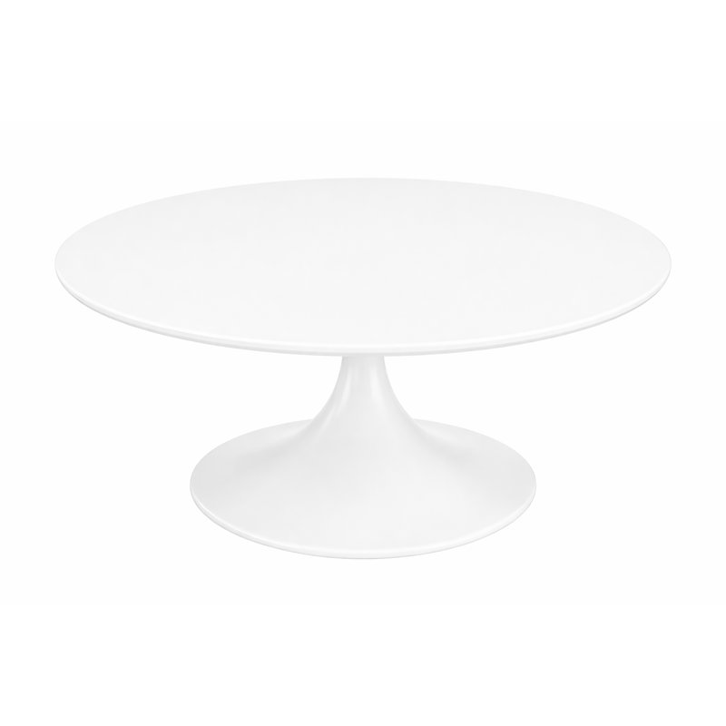 Table basse Flow, Blanc / blanc
