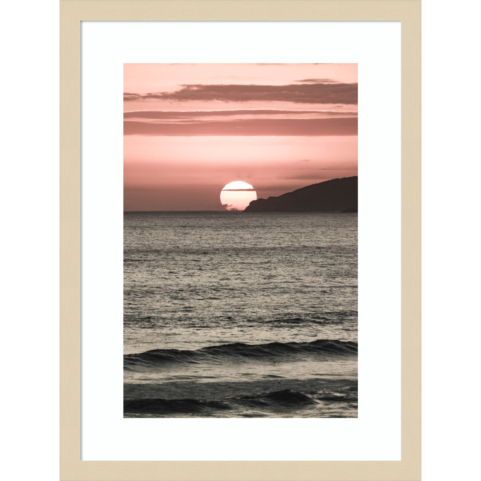 Daisey "Melting Skies" Print, Brown, 21" H x 16" W