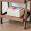 Bibliothèque standard en bois massif H 31,5 "x l 17,72"-96386726