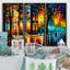 «Colorful Montreal City III», reproduction sur toile 3 pièces-974946077-974946075