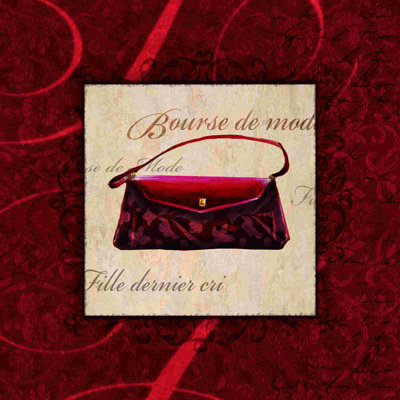 Sac à main tendance rouge avec