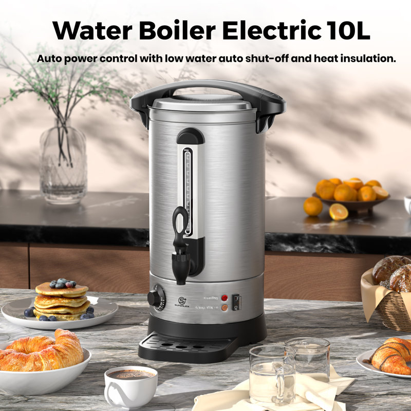 SUPERLEX 10L Stainless Steel Electric Tea Kettle