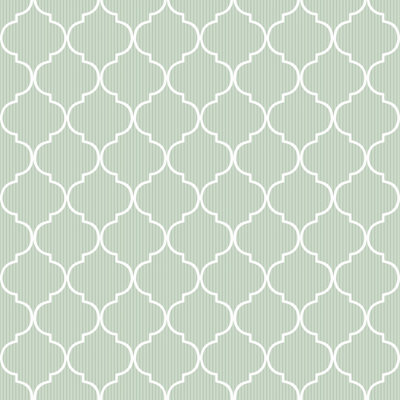 Blooming Garden Collection Moorish Geometric Wallpaper Roll