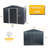 8Ft X 6Ft Outdoor Metal Storage Shed With Metal Foundation,Black-119307143-119307147