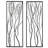 Gold Metal Branch Wall Decor Set