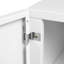 Porte-imprimante en métal avec porte et tablette réglable Ottobert-121505486