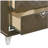 Deep Champagne 2 drawer bedside table