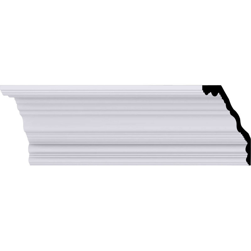 Moulure couronnée H 8 1/2 po x P 9 1/4 po x F 12 1/2 po x L 94 1/2 po