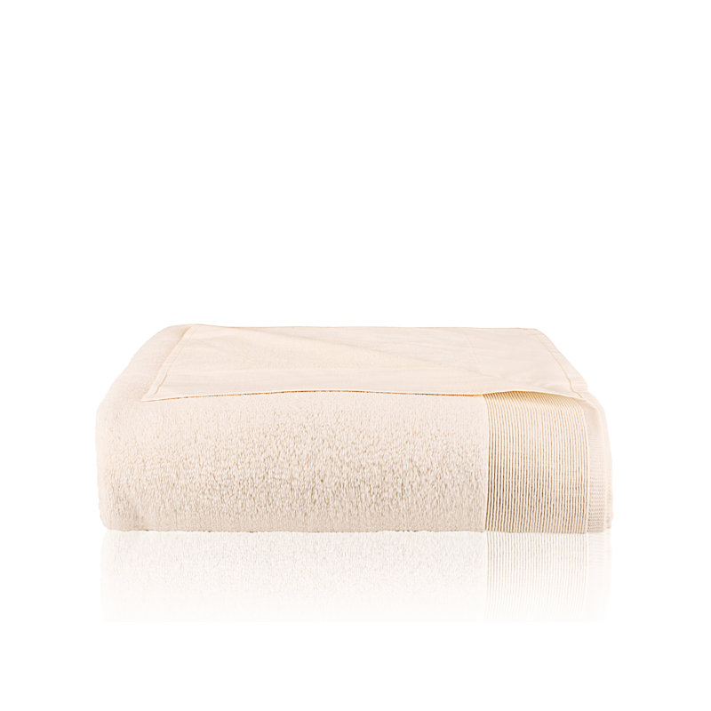 Hardeman Plush Bath Towel, Cream