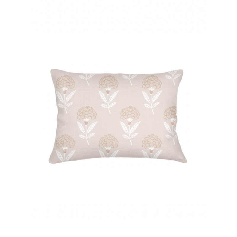 Printed Pillows Linen Pillow Cover, Beige, Rectangle 20" H x 26" W, Pillow Cover Only - No Insert