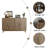Sideboard Buffet Cabinet With Storage ,Carved 4 Door Sideboard,Multifunctional Accent Cabinet With Adjustable Layer Board
