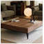 Table basse moderne en bois massif noyer noir moderne-110731437