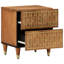 40cm W Solid + Manufactured Wood Bedside Table-101281142