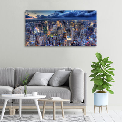 New York Bird Flight - Wrapped Canvas Print