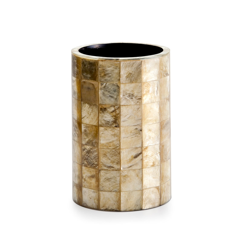 Capiz Toothbrush Holder, Champagne