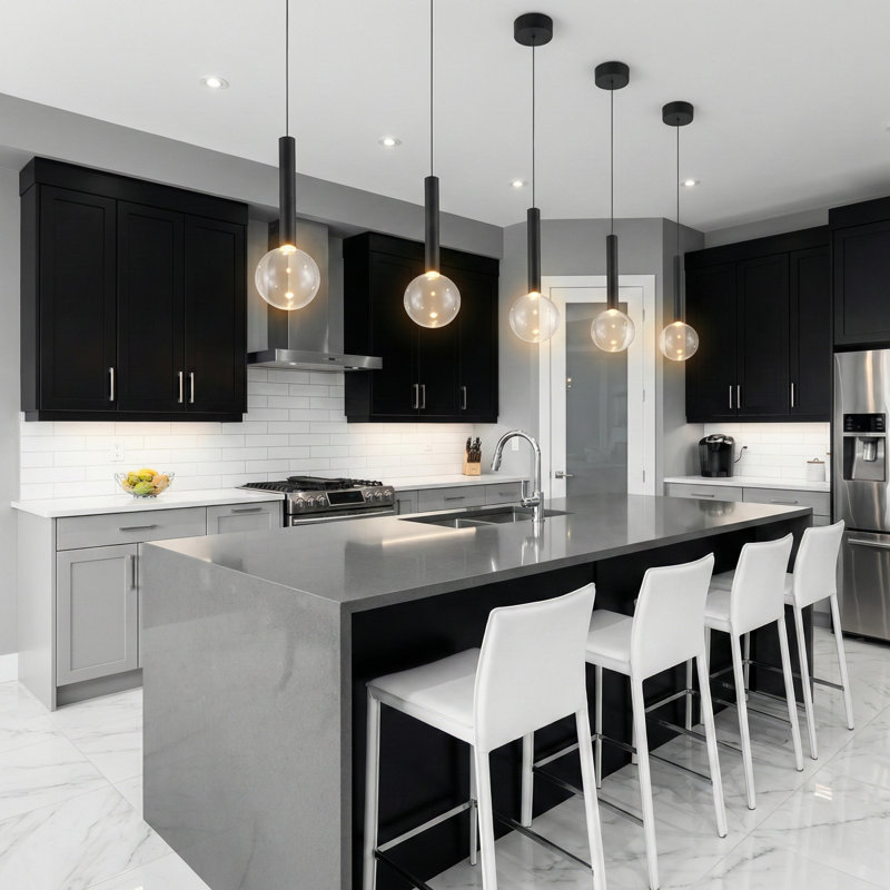 Terra 1-Light Pendant - Black