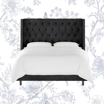 Annabel Upholstered Wingback Bed