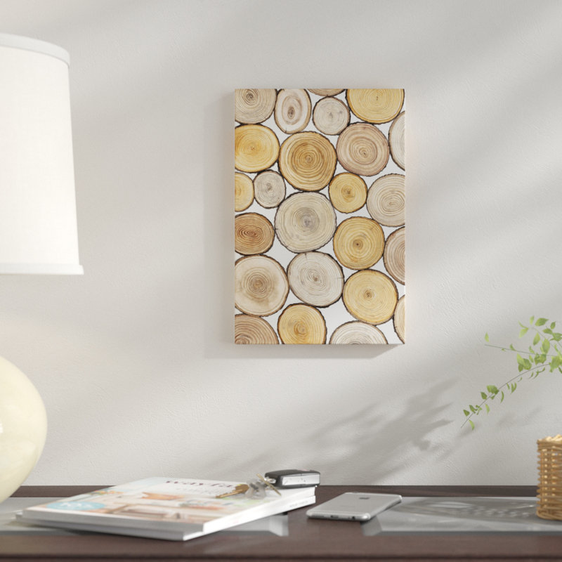 « tree ring study i », impression sur toile, H 26 po x l 18 po x P 1,5 po, Pas de tapis, Toile tendue