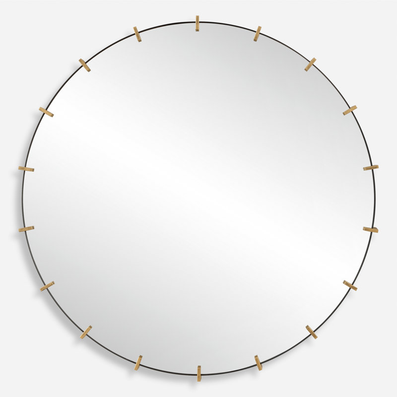 Mercer41 Kimery Industrial Round Mirror