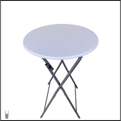 Ensemble de 2 tables de bar compactes et pliantes avec pieds amovibles pour un rangement et une portabilité faciles, parfait pour les petits espaces