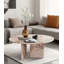 Table basse en marbre naturel rose, petite table et table de salon