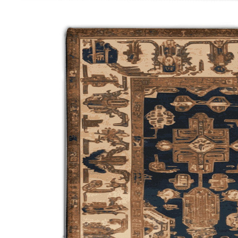 Tapis intérieur et extérieur ArtDeco, Rectangulaire 8 pi x 10 pi