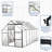 6X8 FT Polycarbonate Greenhouse Raised Base And Anchor Aluminum Heavy Duty  Greenhouses-123283165-123283158